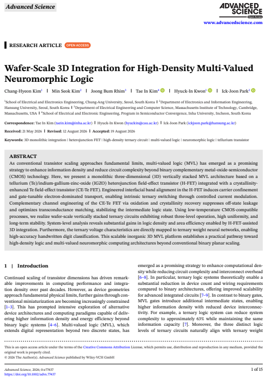 Wafer-Scale 3D Integration for High-Density Multi-Valued Neuromorphic Logic